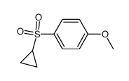 1-(cyclopropylsulfonyl)-4-methoxybenzene结构式