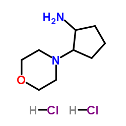 2-(4-Morpholinyl)cyclopentanamine dihydrochloride Structure