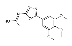 N-[5-(3,4,5-Trimethoxyphenyl)-1,3,4-oxadiazol-2-yl]acetamide structure