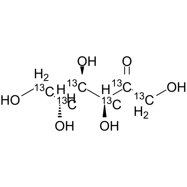 D-(-)-果糖-13C6结构式