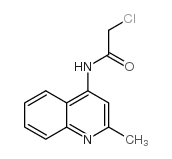 2-chloro-N-(2-methylquinolin-4-yl)acetamide Structure