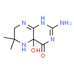 4(1H)-Pteridinone, 2-amino-4a,5,6,7-tetrahydro-4a-hydroxy-6,6-dimethyl- (9CI)结构式