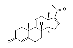 Pregna-4,9(11),16-三烯-3,20-二酮结构式