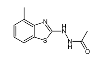 Acetic acid, 2-(4-methyl-2-benzothiazolyl)hydrazide (9CI)结构式