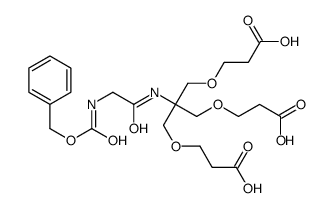 3-[2-(2-{[(benzyloxy)carbonyl]amino}acetamido)-3-(2-carboxyethoxy)-2-[(2-carboxyethoxy)Methyl]propoxy]propanoic acid structure