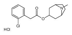 (8-methyl-8-azabicyclo[3.2.1]octan-3-yl) 2-(2-chlorophenyl)acetate,hydrochloride结构式