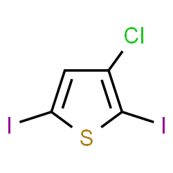 3-氯-2,5-二碘噻吩结构式