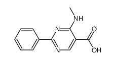 4-(Methylamino)-2-phenylpyrimidine-5-carboxylic acid Structure