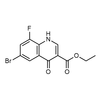 Ethyl 6-bromo-8-fluoro-4-oxo-1,4-dihydroquinoline-3-carboxylate picture