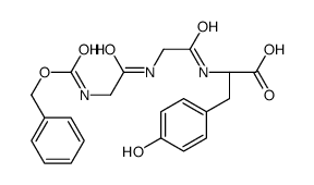 (2S)-3-(4-hydroxyphenyl)-2-[[2-[[2-(phenylmethoxycarbonylamino)acetyl]amino]acetyl]amino]propanoic acid Structure