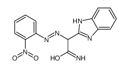 α-[(o-nitrophenyl)azo]benzimidazoline-Δ2,α-acetamide Structure