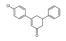 3-(4-chlorophenyl)-5-phenylcyclohex-2-en-1-one结构式