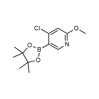 4-Chloro-2-methoxy-5-(4,4,5,5-tetramethyl-1,3,2-dioxaborolan-2-yl)pyridine Structure
