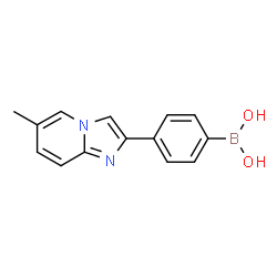 (4-{6-Methylimidazo[1,2-a]pyridin-2-yl}phenyl)boronic acid Structure