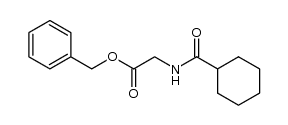 phenylmethyl 2-(cyclohexylcarbonylamino)acetate Structure