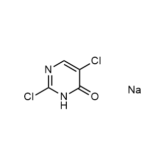 4(3H)-嘧啶酮,2,5-二氯-,钠盐(1:1)结构式