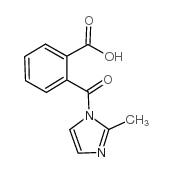 2-(2-甲基咪唑-1-羰基)-苯甲酸结构式