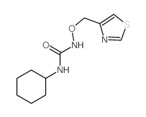 Urea,N-cyclohexyl-N'-(4-thiazolylmethoxy)- Structure