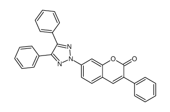 7-(4,5-diphenyl-[1,2,3]triazol-2-yl)-3-phenyl-chromen-2-one Structure