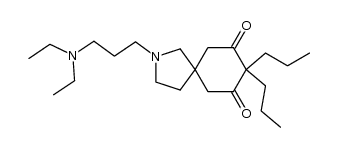 2-(3-(diethylamino)propyl)-8,8-dipropyl-2-azaspiro[4.5]decane-7,9-dione结构式