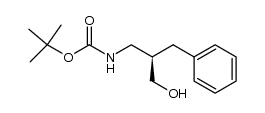 (R)-2-benzyl-3-[N-(tert-butoxycarbonyl)amino]-1-propanol Structure