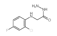 Glycine,N-(2-chloro-4-fluorophenyl)-, hydrazide structure