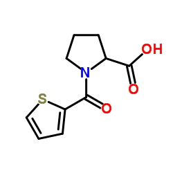 1-(THIOPHENE-2-CARBONYL)-PYRROLIDINE-2-CARBOXYLIC ACID结构式