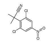 2-(2,6-Dichloro-4-nitrophenyl)-2-methylpropanenitrile结构式