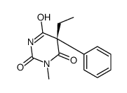 (5S)-5-ethyl-1-methyl-5-phenyl-1,3-diazinane-2,4,6-trione结构式