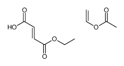 ethenyl acetate,(Z)-4-ethoxy-4-oxobut-2-enoic acid Structure