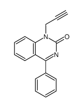 4-phenyl-1-prop-2-ynyl-1H-quinazolin-2-one结构式
