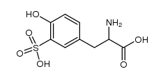 3-sulfo-DL-tyrosine Structure