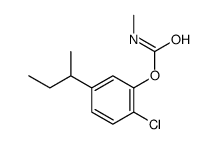 (5-butan-2-yl-2-chlorophenyl) N-methylcarbamate结构式
