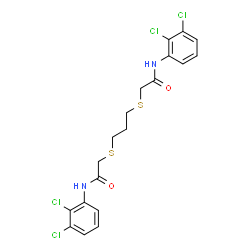 2-[(3-([2-(2,3-DICHLOROANILINO)-2-OXOETHYL]SULFANYL)PROPYL)SULFANYL]-N-(2,3-DICHLOROPHENYL)ACETAMIDE结构式