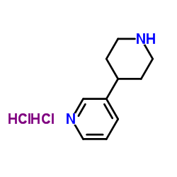 3-(4-Piperidinyl)pyridine dihydrochloride结构式