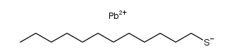dodecane-1-thiol, lead (II)-salt Structure
