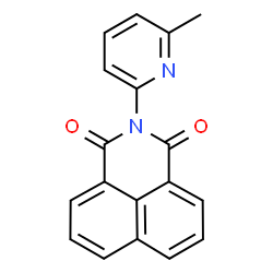 2-(6-methylpyridin-2-yl)-1H-benzo[de]isoquinoline-1,3(2H)-dione结构式