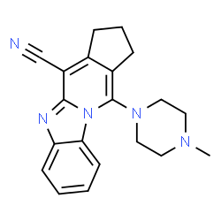 11-(4-methylpiperazin-1-yl)-2,3-dihydro-1H-benzo[4,5]imidazo[1,2-a]cyclopenta[d]pyridine-4-carbonitrile Structure