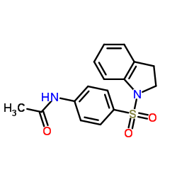 N-[4-(2,3-Dihydro-1H-indol-1-ylsulfonyl)phenyl]acetamide结构式