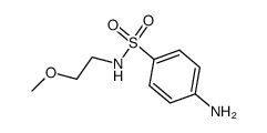 4-氨基-N-(2-甲氧基乙基)苯-1-磺酰胺结构式