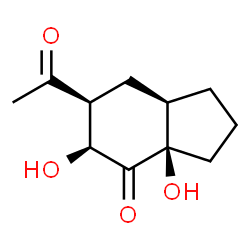 4H-Inden-4-one, 6-acetyloctahydro-3a,5-dihydroxy-, (3aR,5S,6S,7aR)-rel- (9CI)结构式