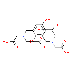 ((3-[(BIS-CARBOXYMETHYL-AMINO)-METHYL]-2,5-DIHYDROXY-BENZYL)-CARBOXYMETHYL-AMINO)-ACETIC ACID Structure