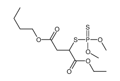 4-O-butyl 1-O-ethyl 2-dimethoxyphosphinothioylsulfanylbutanedioate结构式