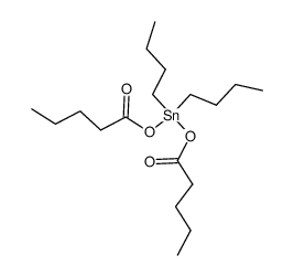 Dibutylbis[(1-oxopentyl)oxy]stannane Structure