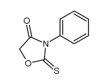 3-phenyl-2-thioxo-oxazolidin-4-one结构式