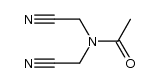 N,N-bis-cyanomethyl-acetamide Structure