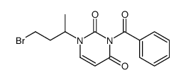 3-benzoyl-1-(4-bromobutan-2-yl)pyrimidine-2,4-dione结构式
