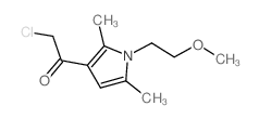 Ethanone, 2-chloro-1-[1-(2-methoxyethyl)-2,5-dimethyl-1H-pyrrol-3-yl]- (9CI) picture