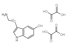 serotonin binoxalate, 5-[2-14c]结构式