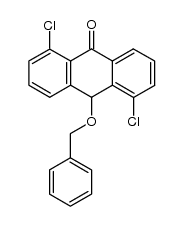 10-benzyloxy-1,5-dichloro-anthrone结构式